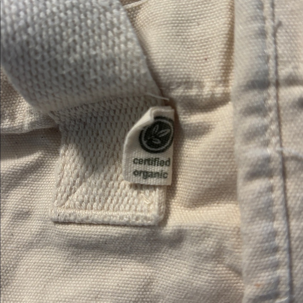 Stitch-Fix Cream Canvas Tote Bag-Excellent - Picture 3 of 5